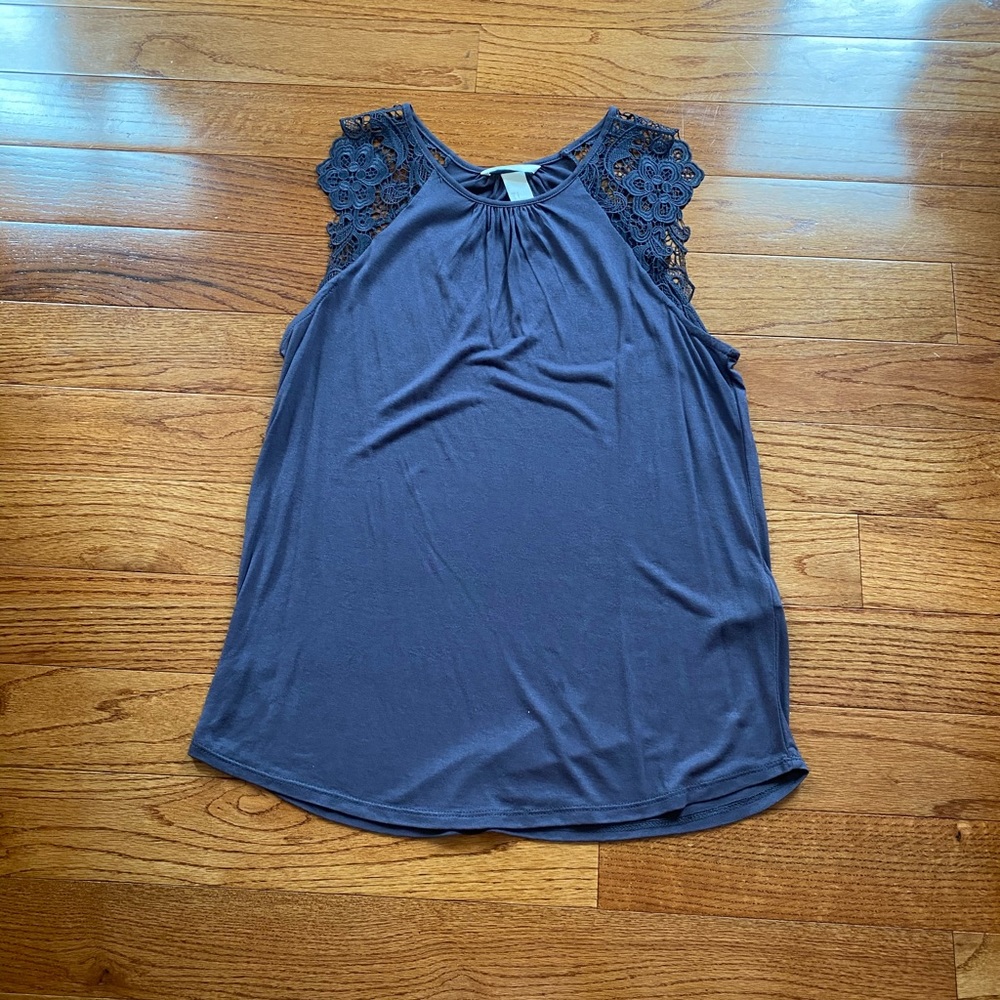 H&M Crochet Sleeveless Blouse